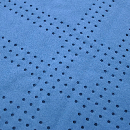 Burberry Cashmere Wool Perforated Scarf Atlantic Blue 3 of 5
