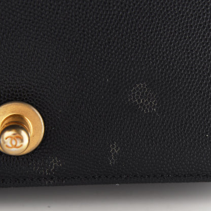 Chanel Caviar Quilted Medium Boy Flap Black 11 of 15