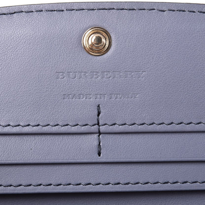 Burberry Calfskin House Check Porter Continental Wallet Slate Blue 6 of 7