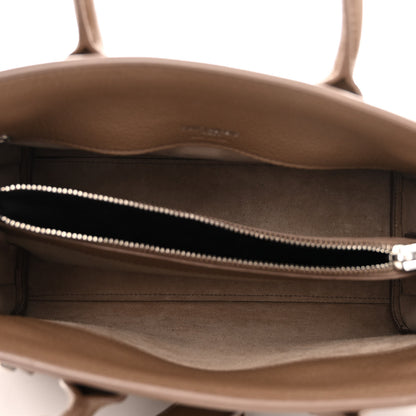 Saint Laurent Grained Calfskin Baby Sac De Jour Souple Taupe 5 of 15