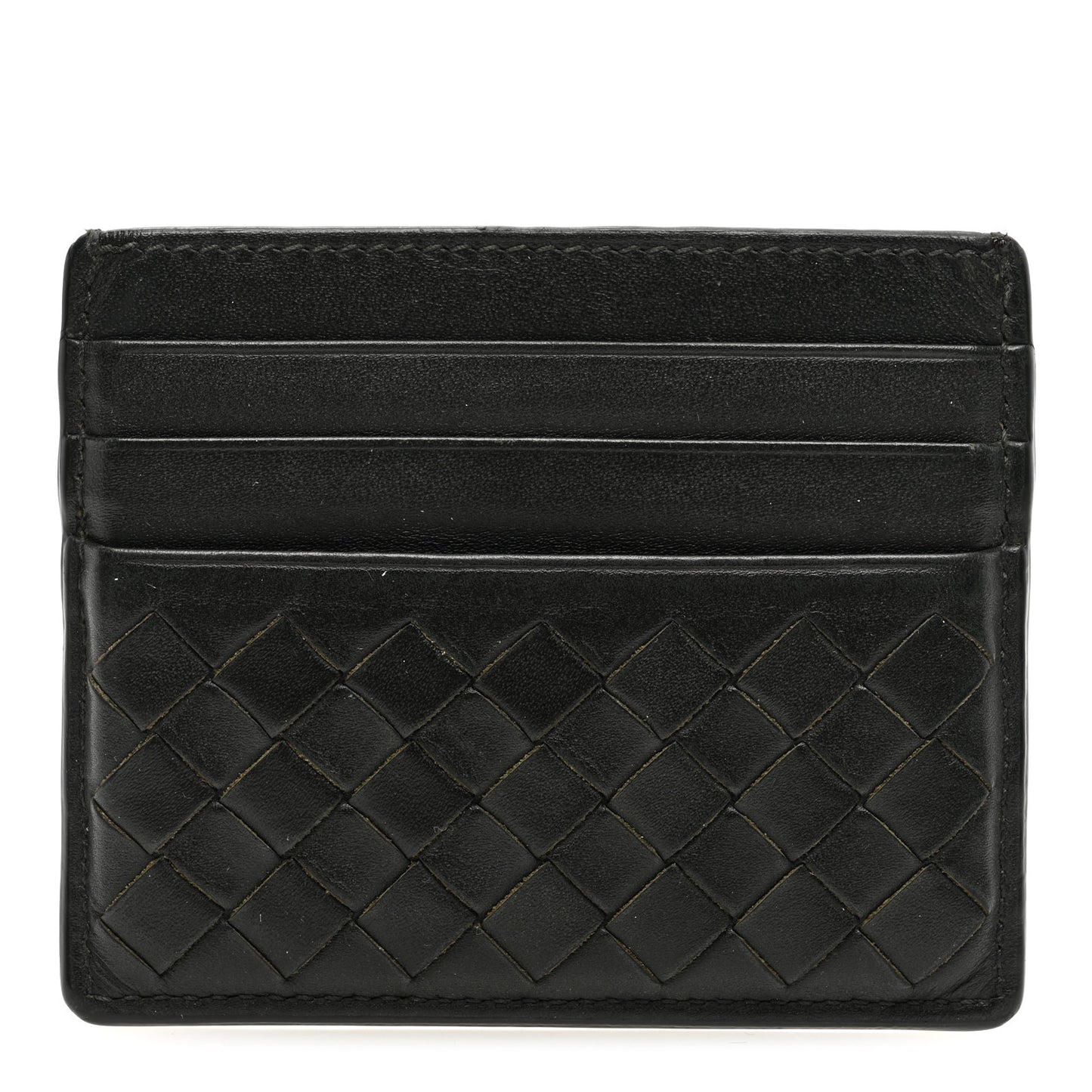 Nappa Intrecciato VN Card Case Black