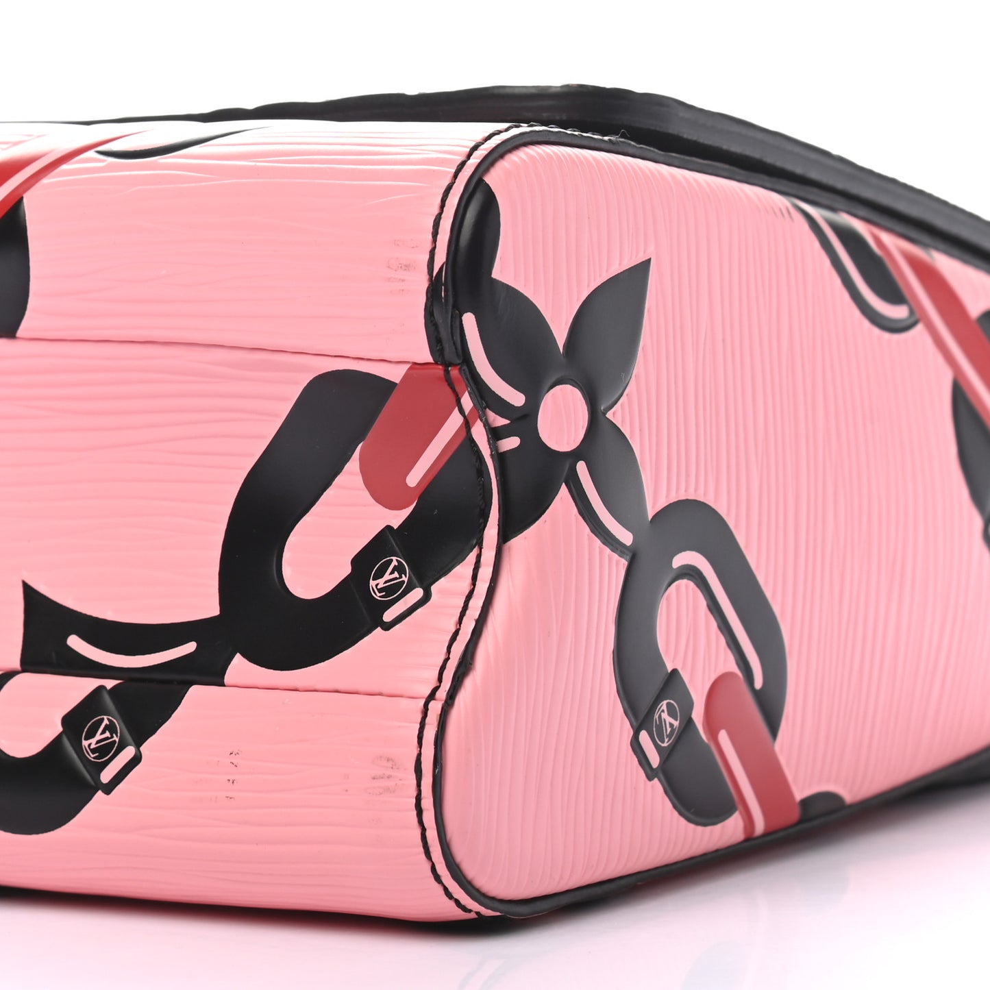 Epi Chain Flower Twist Shoulder Bag MM Pink