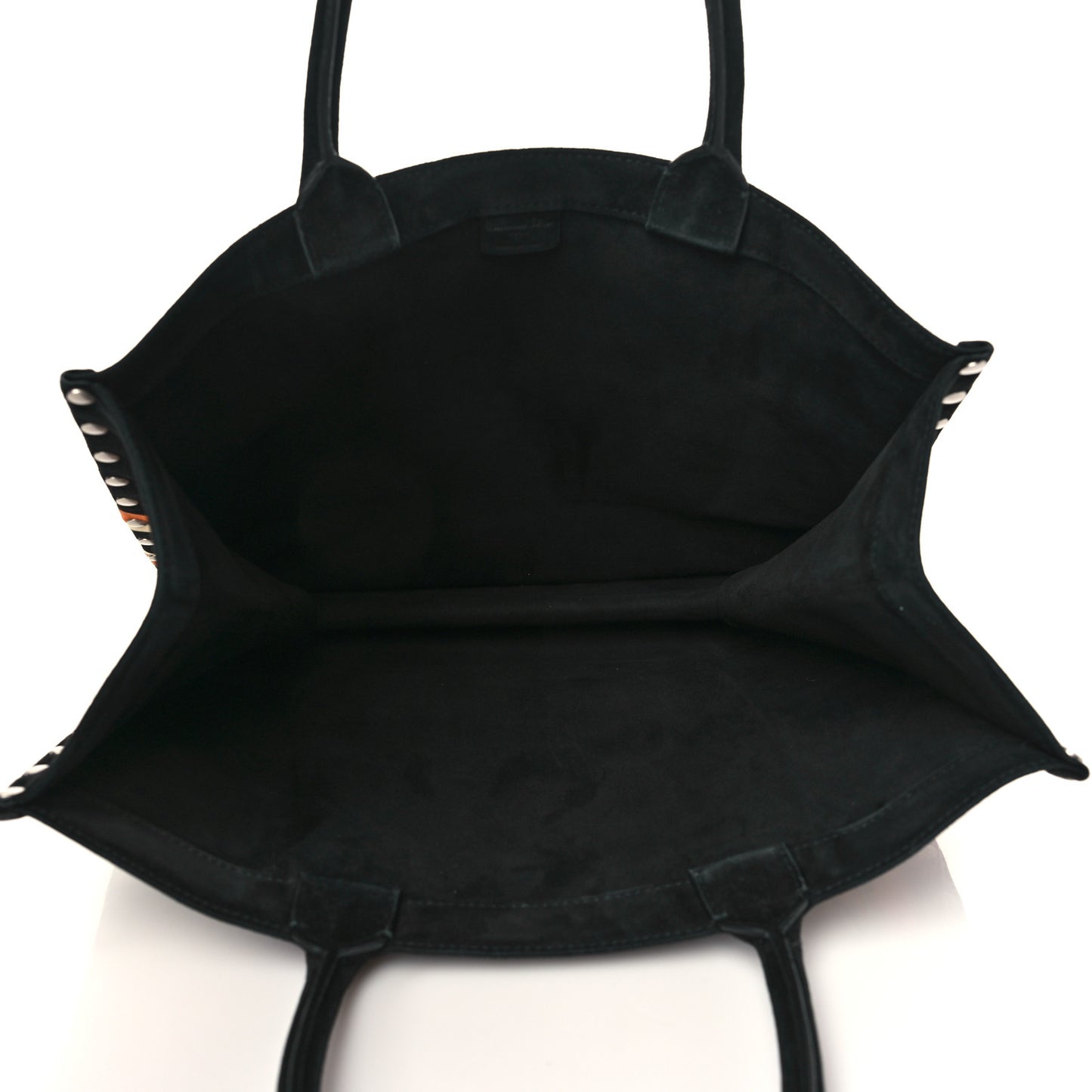Suede Large La Terre Earth Book Tote Black
