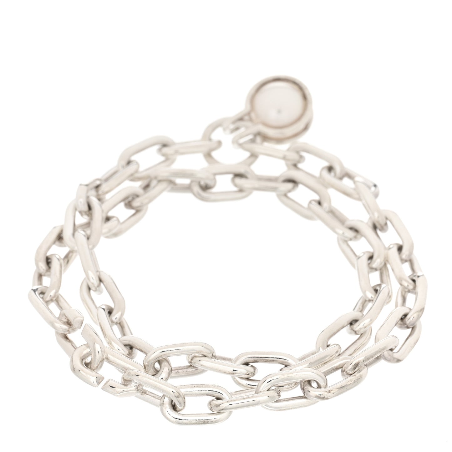 Sterling Silver Pearl HardWear Link Bracelet