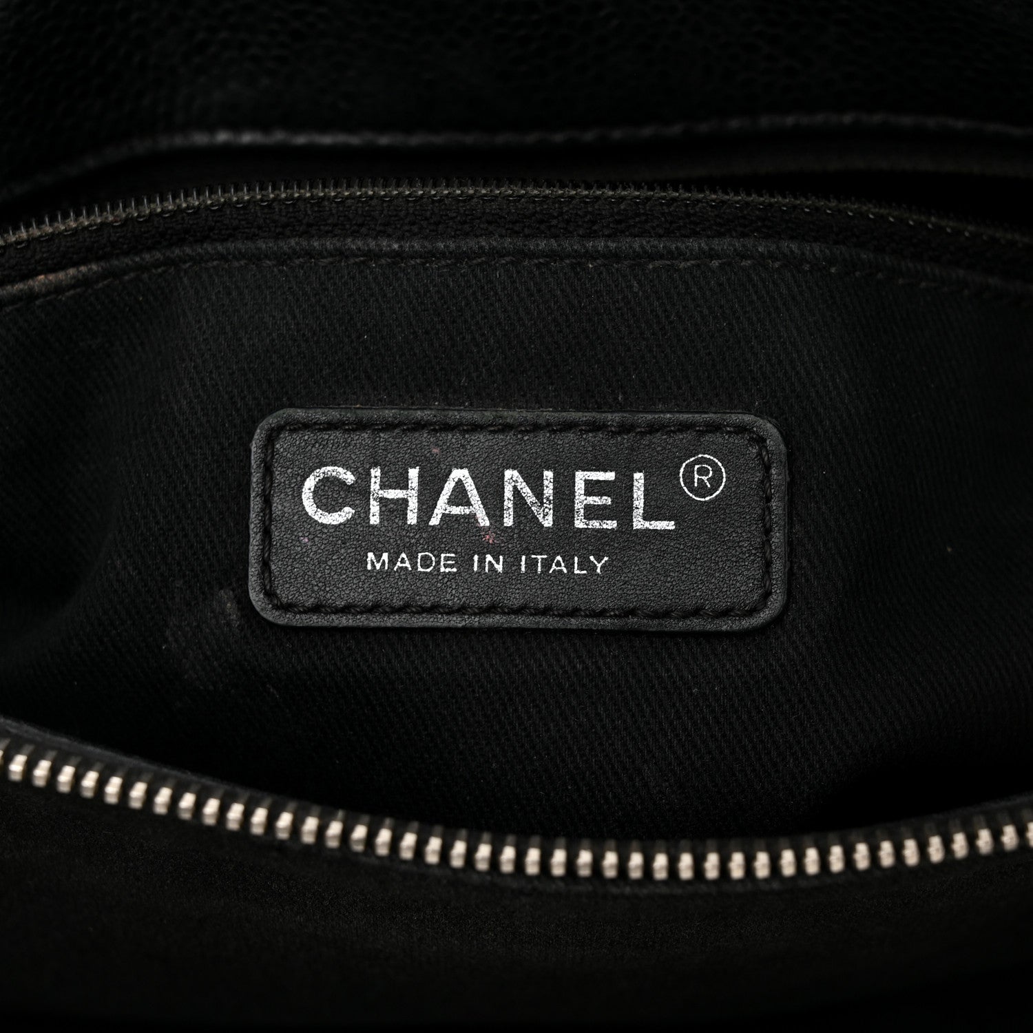 Chanel Caviar Quilted CC Timeless Soft Tote Black 8 of 13