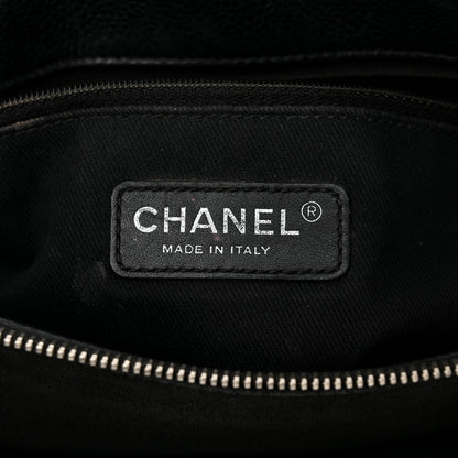 Chanel Caviar Quilted CC Timeless Soft Tote Black 8 of 13
