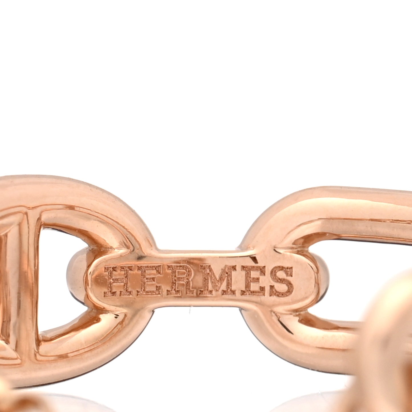 18K Rose Gold Diamond PM Chaine d'Ancre Chaos Ring 55 7.25