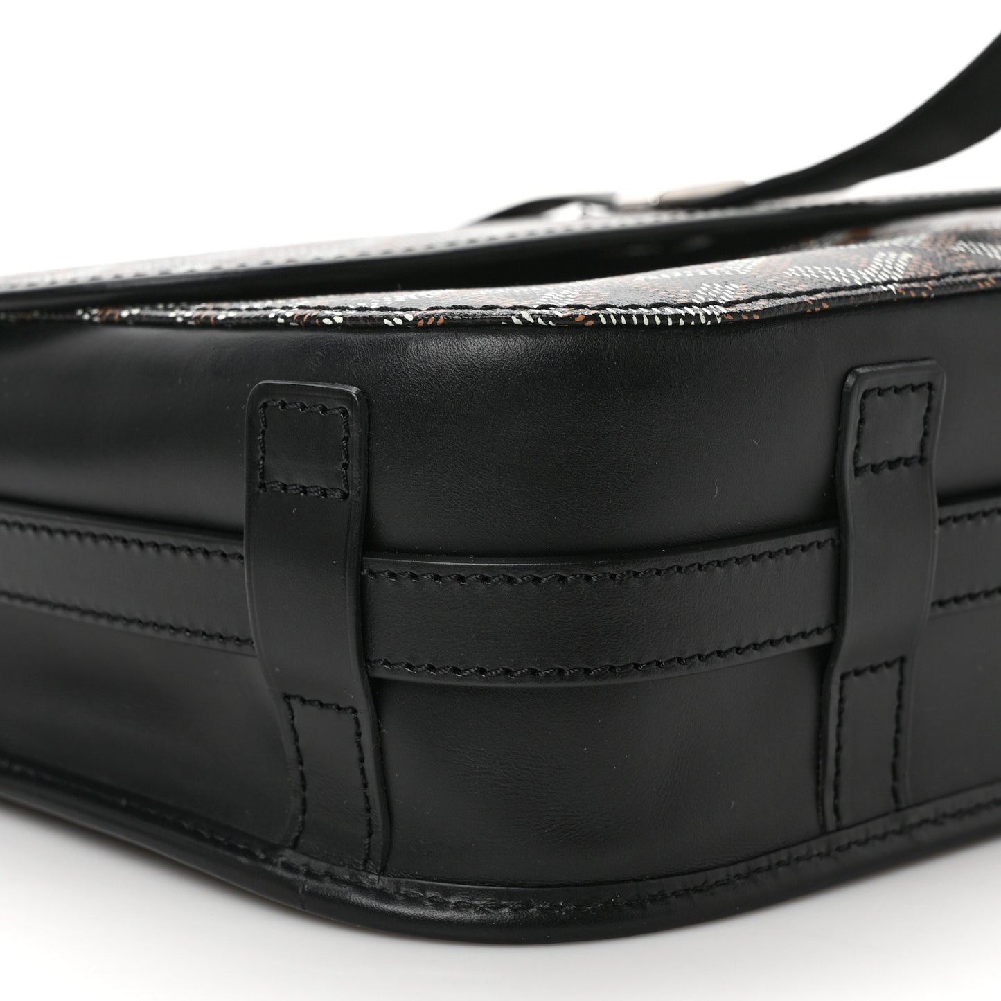 Goyardine Belvedere II MM Messenger Bag Black