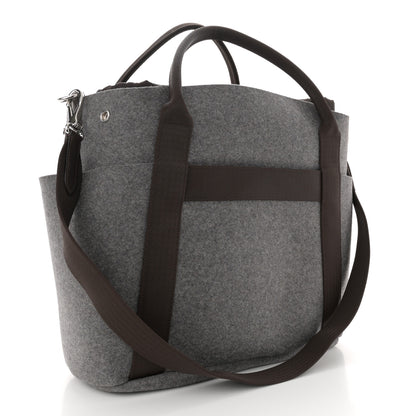 Hermes Felt Sac De Pansage Groom Bag Acier 4 of 12