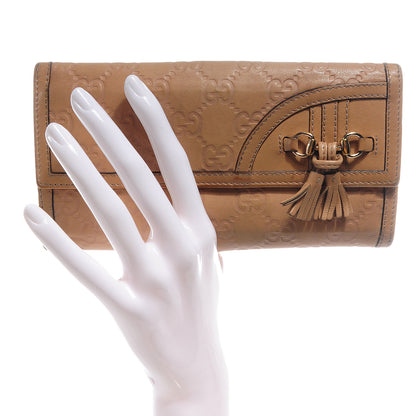 Gucci Guccissima GG Horsebit Tassel Continental Wallet 2 of 8
