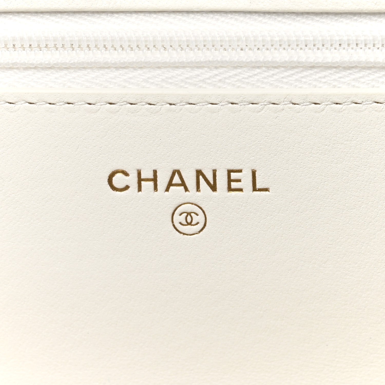 Chanel Lambskin Quilted Pearl Wallet On Chain WOC White 6 of 12