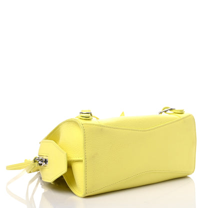 Balenciaga Grained Calfskin Neo Classic Silver Hardware Mini City Light Yellow 3 of 10
