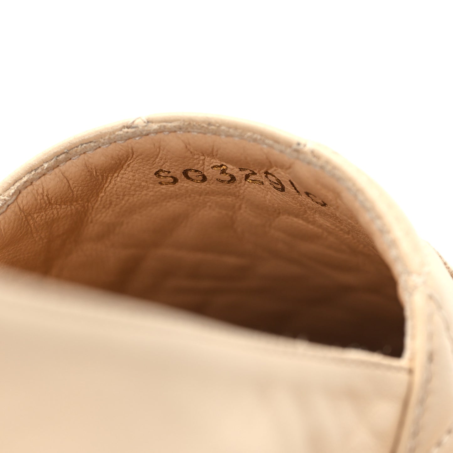 Lambskin Quilted CC Espadrilles 39 Beige