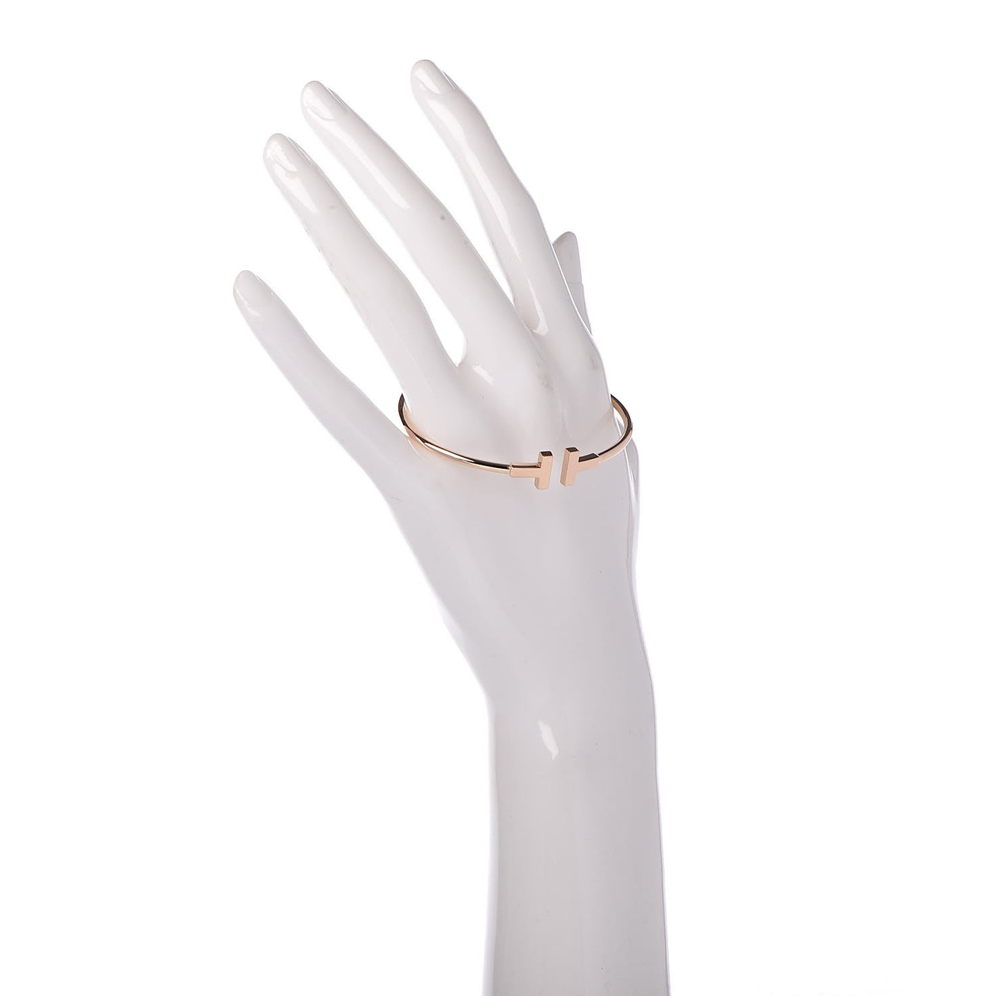 18K Rose Gold T Wire Bracelet