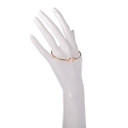 Tiffany 18K Rose Gold T Wire Bracelet 2 of 4
