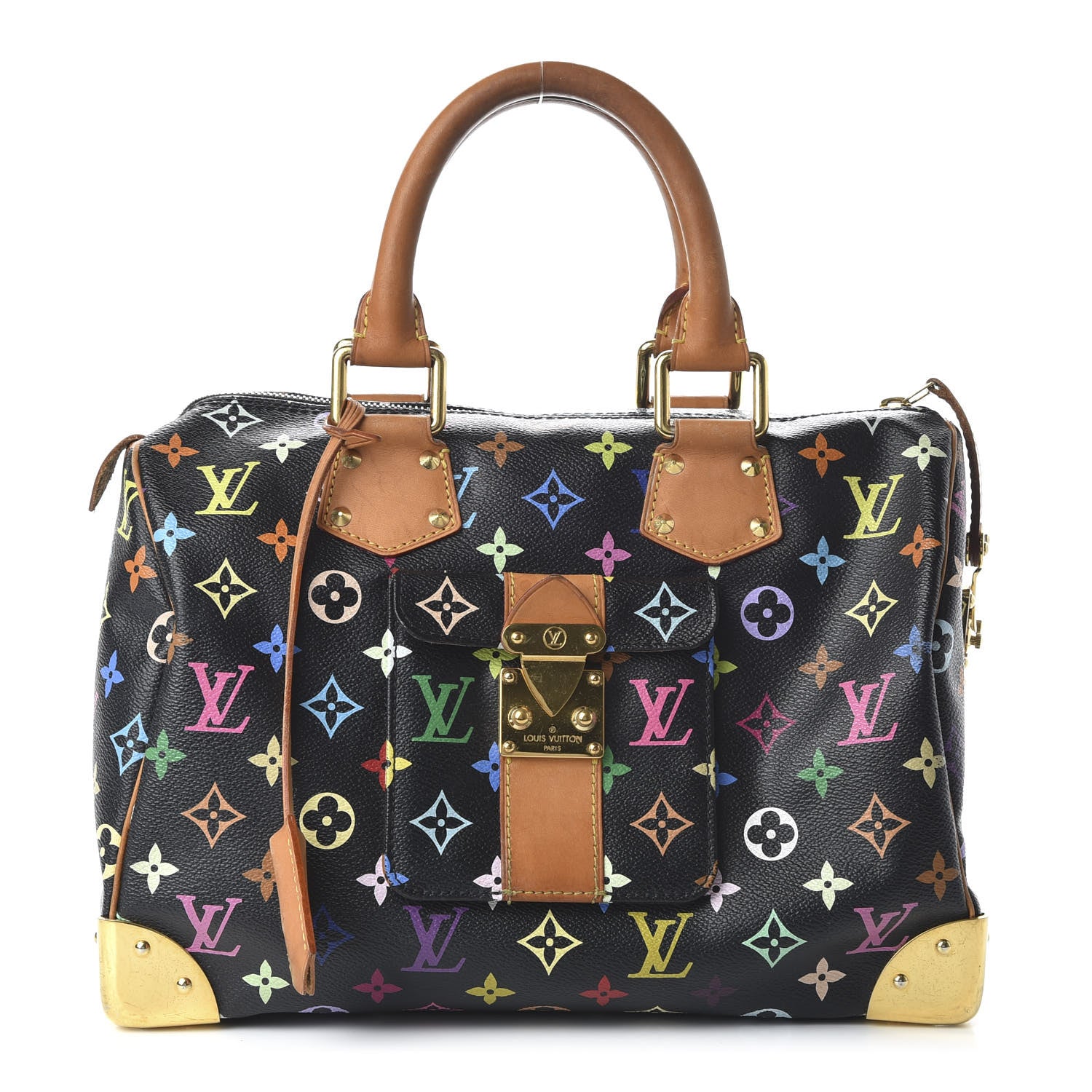 Louis Vuitton Monogram Multicolor Speedy 30 Black 1 of 9