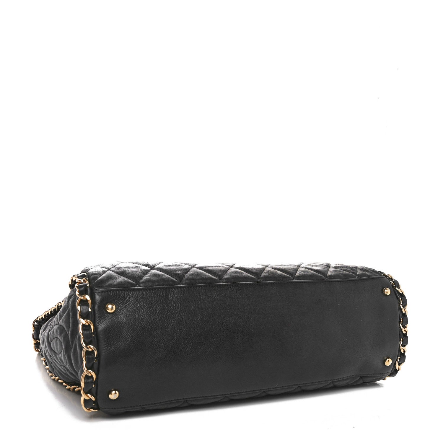 Chanel Calfskin Quilted Large Chain Me Hobo Black 4 of 10