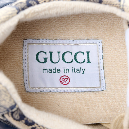 Gucci GG Supreme Monogram Rhyton Sneakers 37 Beige Blue Pink 7 of 8