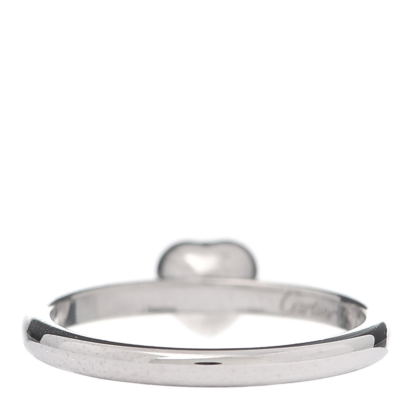 18K White Gold Diamond D'Amour Heart Ring 49 5