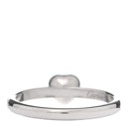 Cartier 18K White Gold Diamond D'Amour Heart Ring 49 5 3 of 5