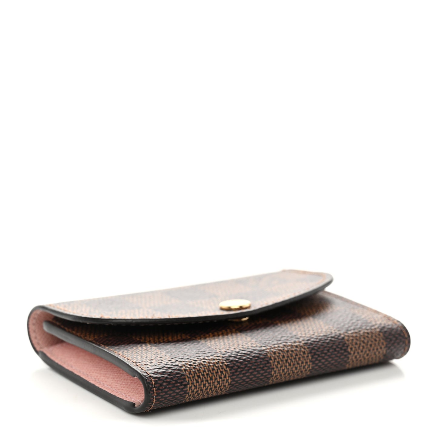 Damier Ebene Rosalie Coin Purse Rose Ballerine