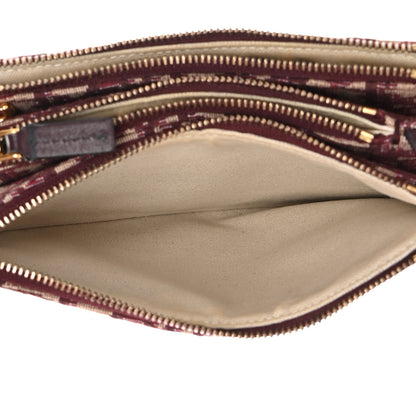 Christian Dior Oblique Saddle Pouch With Strap Burgundy 7 of 15