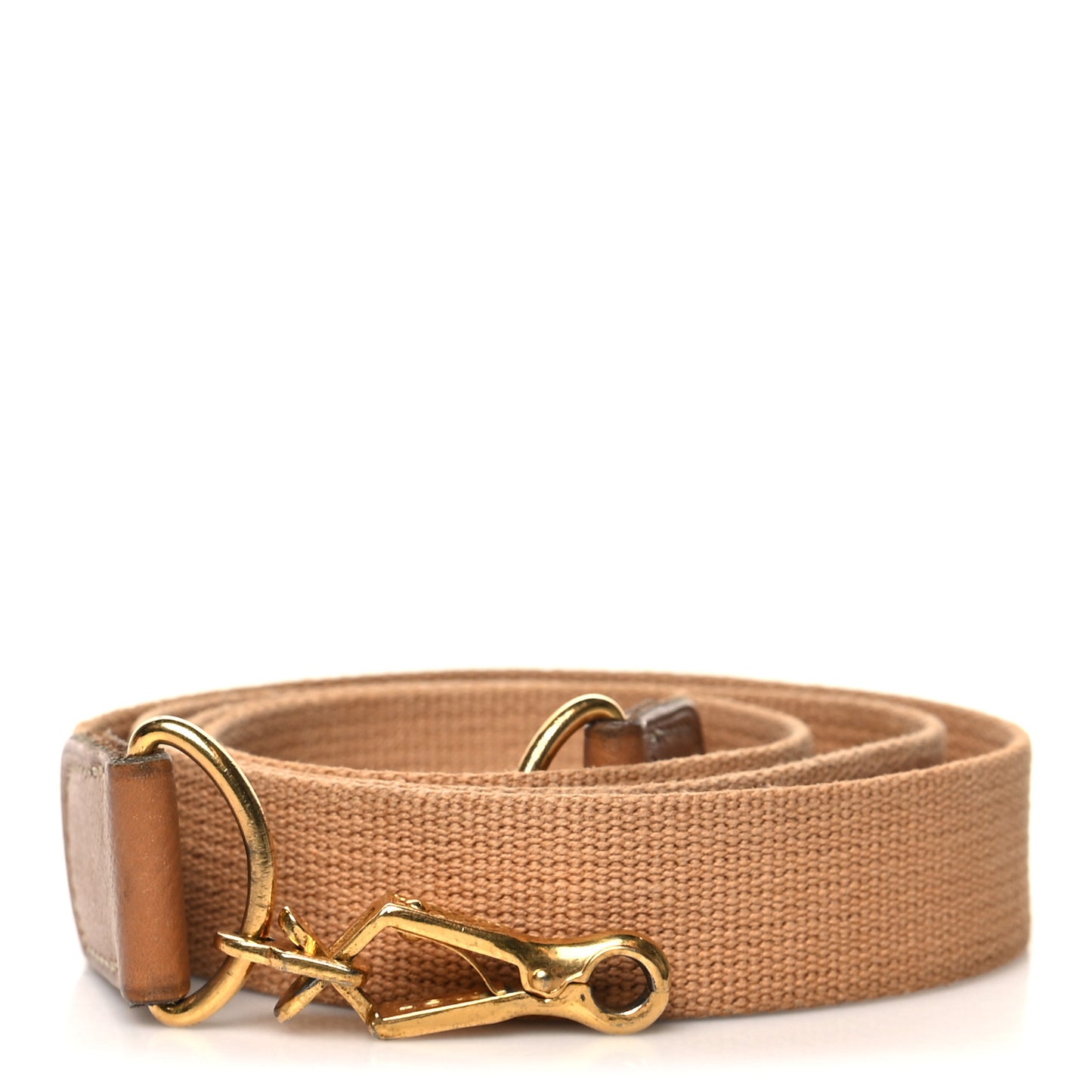 Toile Courchevel 20mm Kelly Shoulder Strap Gold