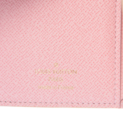 Louis Vuitton Damier Azur Victorine Wallet Rose Ballerine 6 of 10