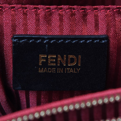 Fendi Vitello Elite Regular 2Jours Tote Rosso Scuro Ciliegia 8 of 9