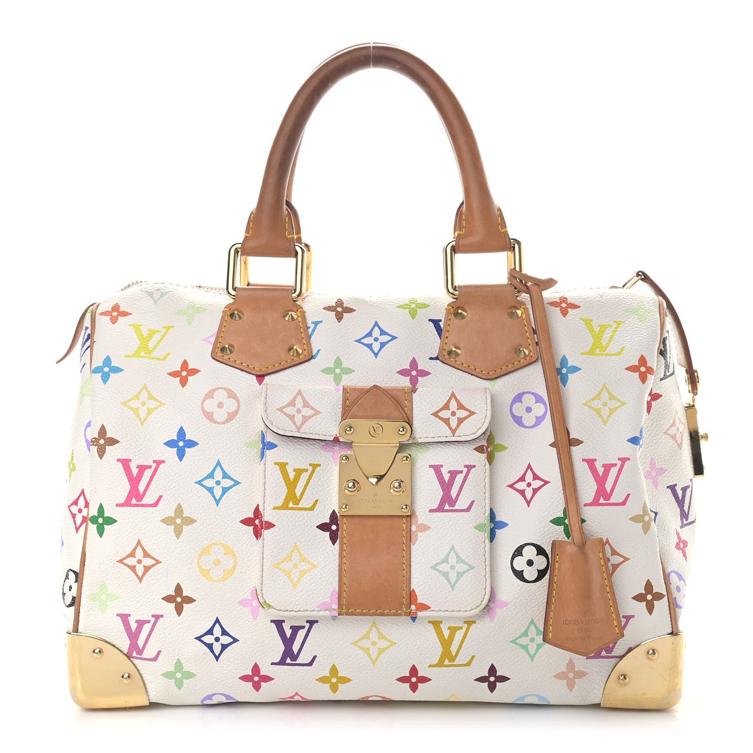 Louis Vuitton Monogram Multicolor Speedy 30 White 1 of 15