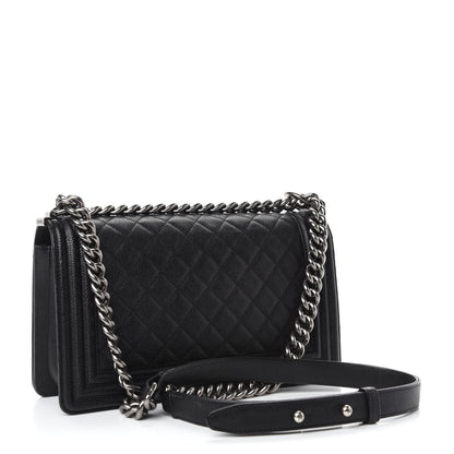 Chanel Caviar Quilted Medium Boy Flap Black 3 of 11