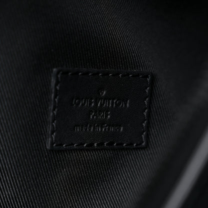 Louis Vuitton Calfskin Shadow Monogram Duo Slingbag Black 7 of 9