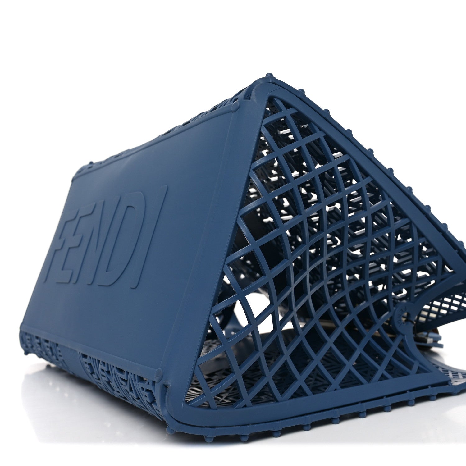 Fendi Recycled Plastic Forty8 Basket Neon Blue Dark Nut 9 of 9