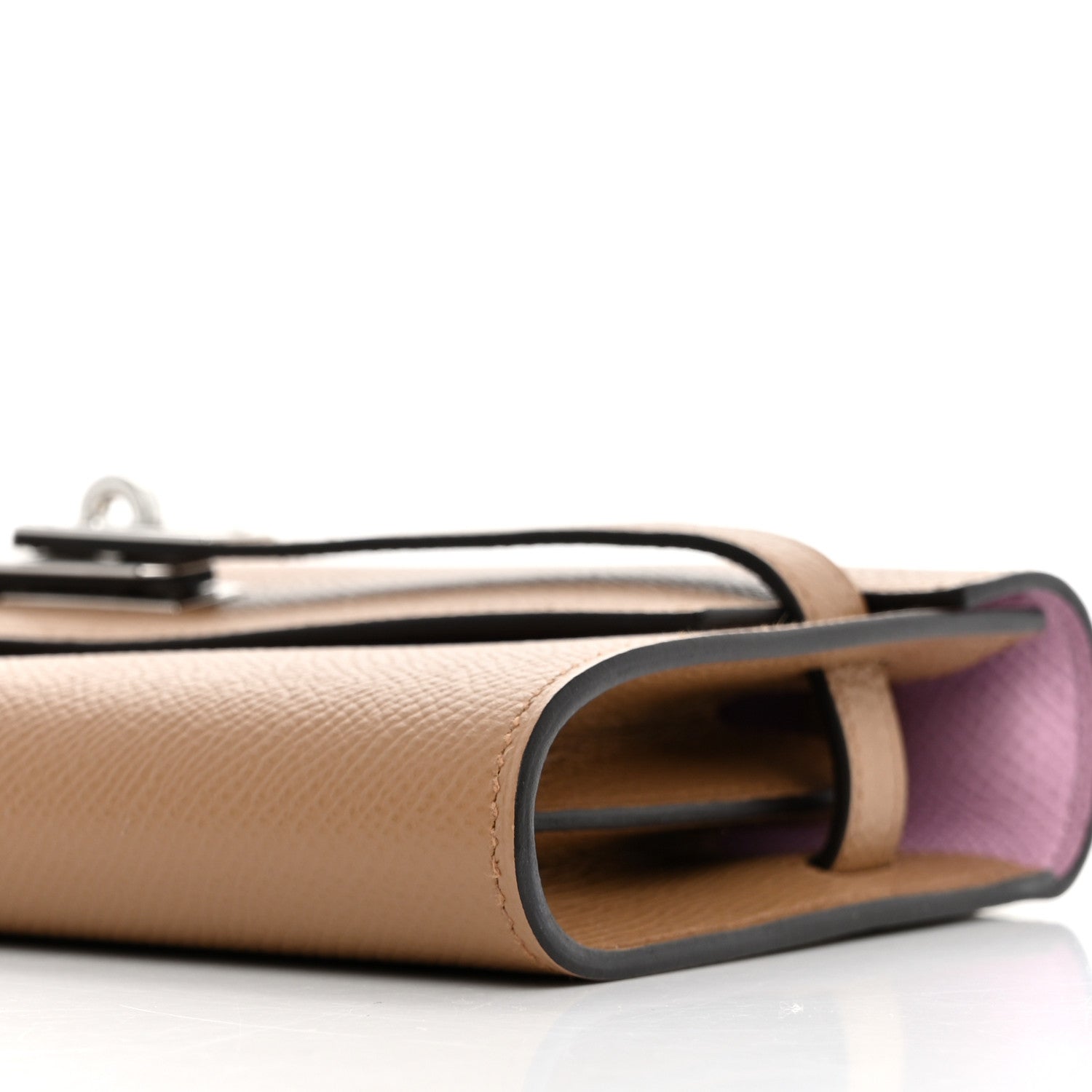 Hermes Epsom Verso Kelly Wallet To Go Chai Mauve Sylvestre 9 of 12