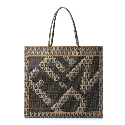 Fendi Zucca Zucchino FF 1974 Tote Tobacco 3 of 11