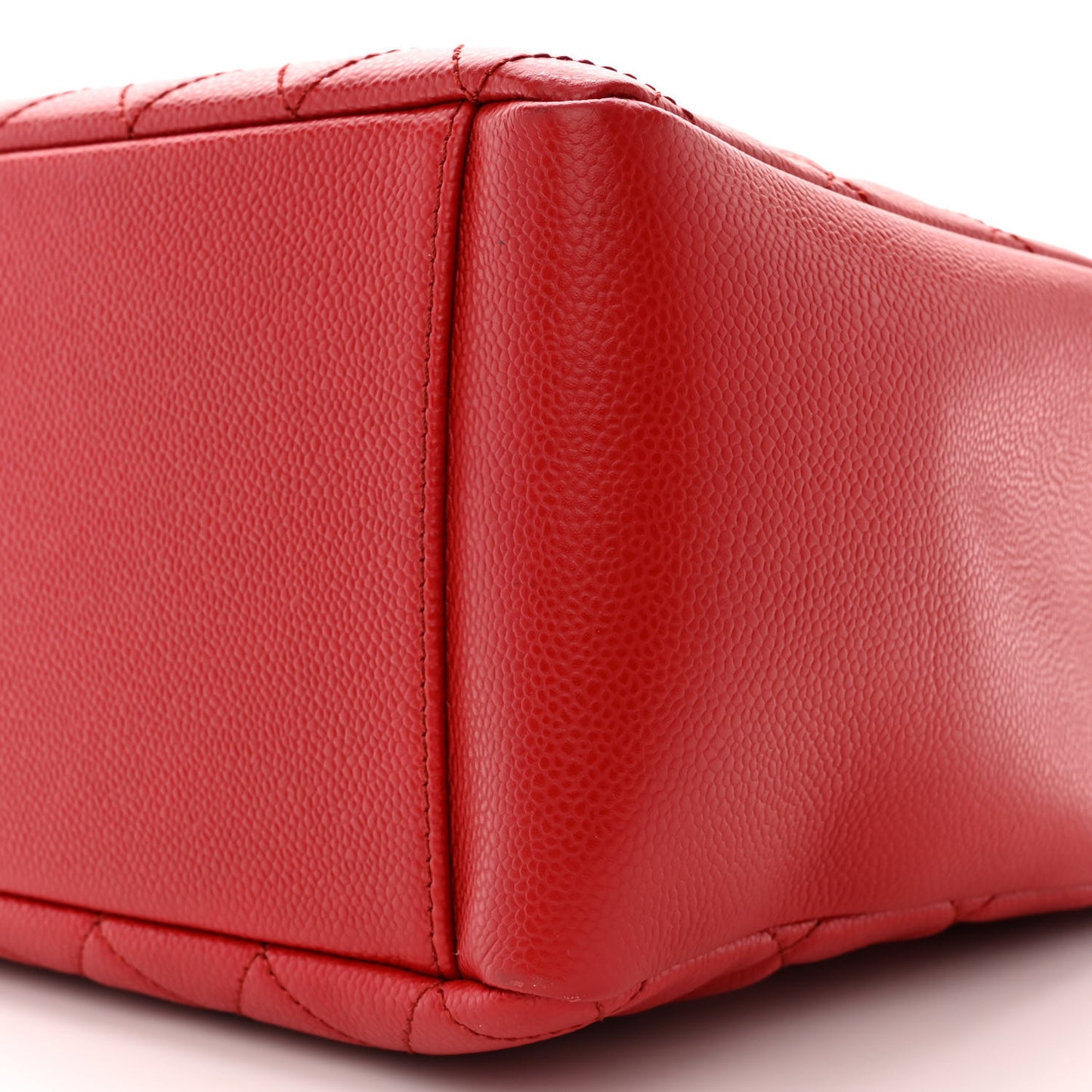 Caviar Quilted Grand Shopping Tote GST Red