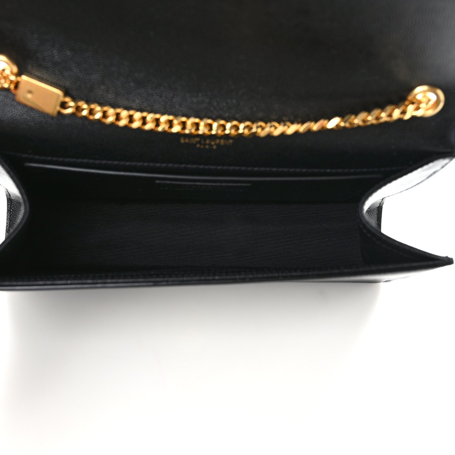 Saint Laurent Grain De Poudre Medium Classic Monogram Kate Tassel Satchel Black 5 of 9