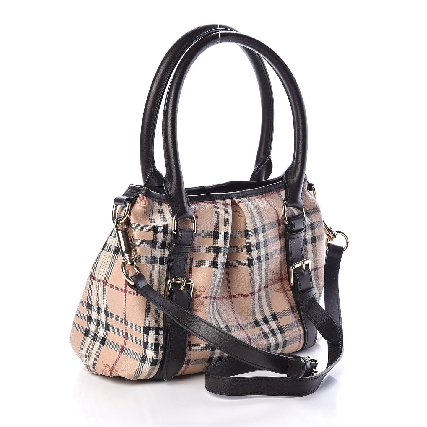 Haymarket Check Small Northfield Tote Chocolate