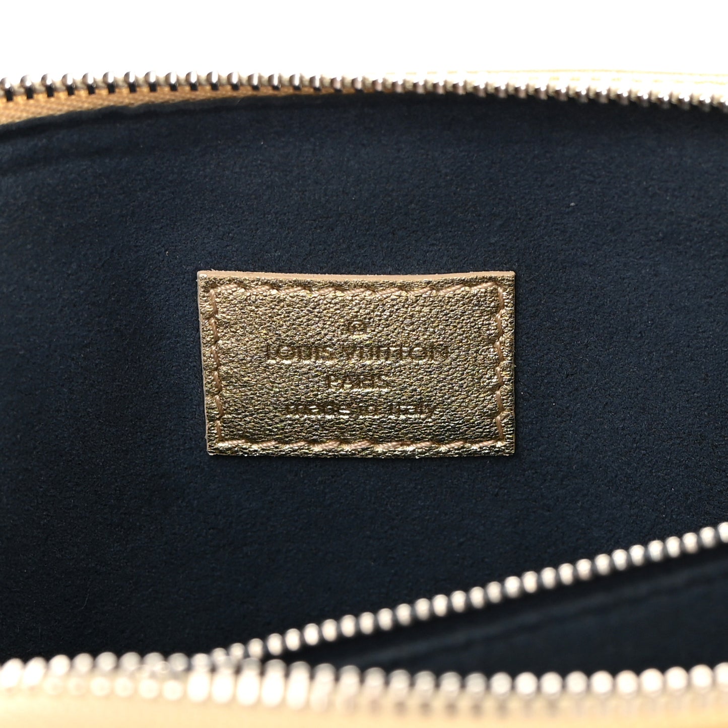 Lambskin Embossed Monogram Coussin PM Gold