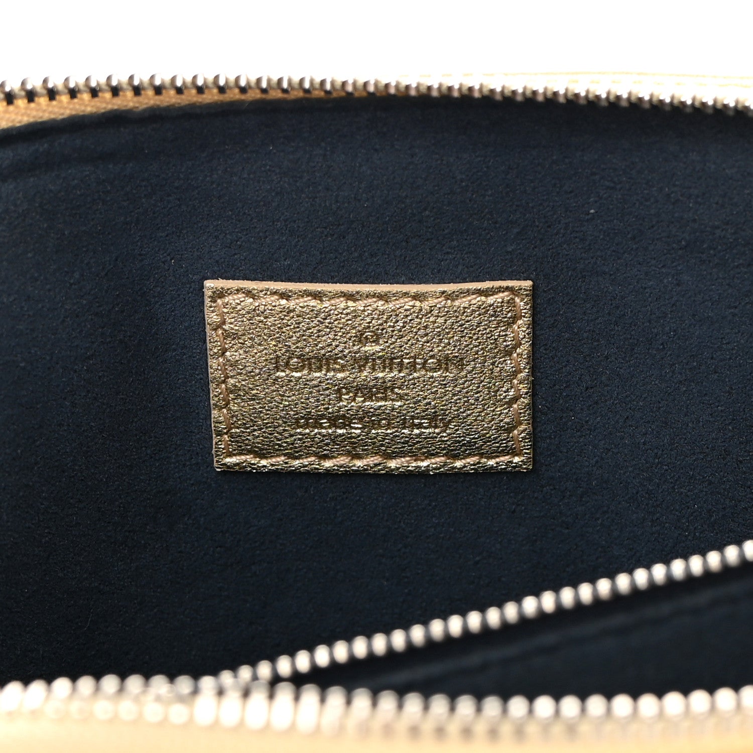Louis Vuitton Lambskin Embossed Monogram Coussin PM Gold 8 of 14