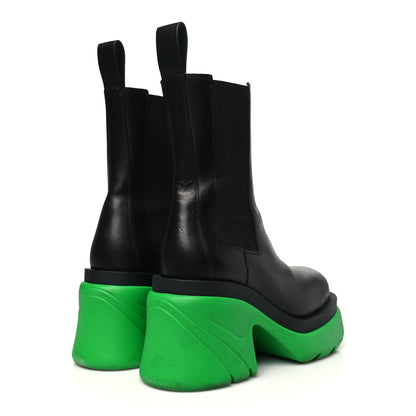 Bottega Veneta Calfskin The Flash Chelsea Boots 38.5 Black Grass 4 of 9