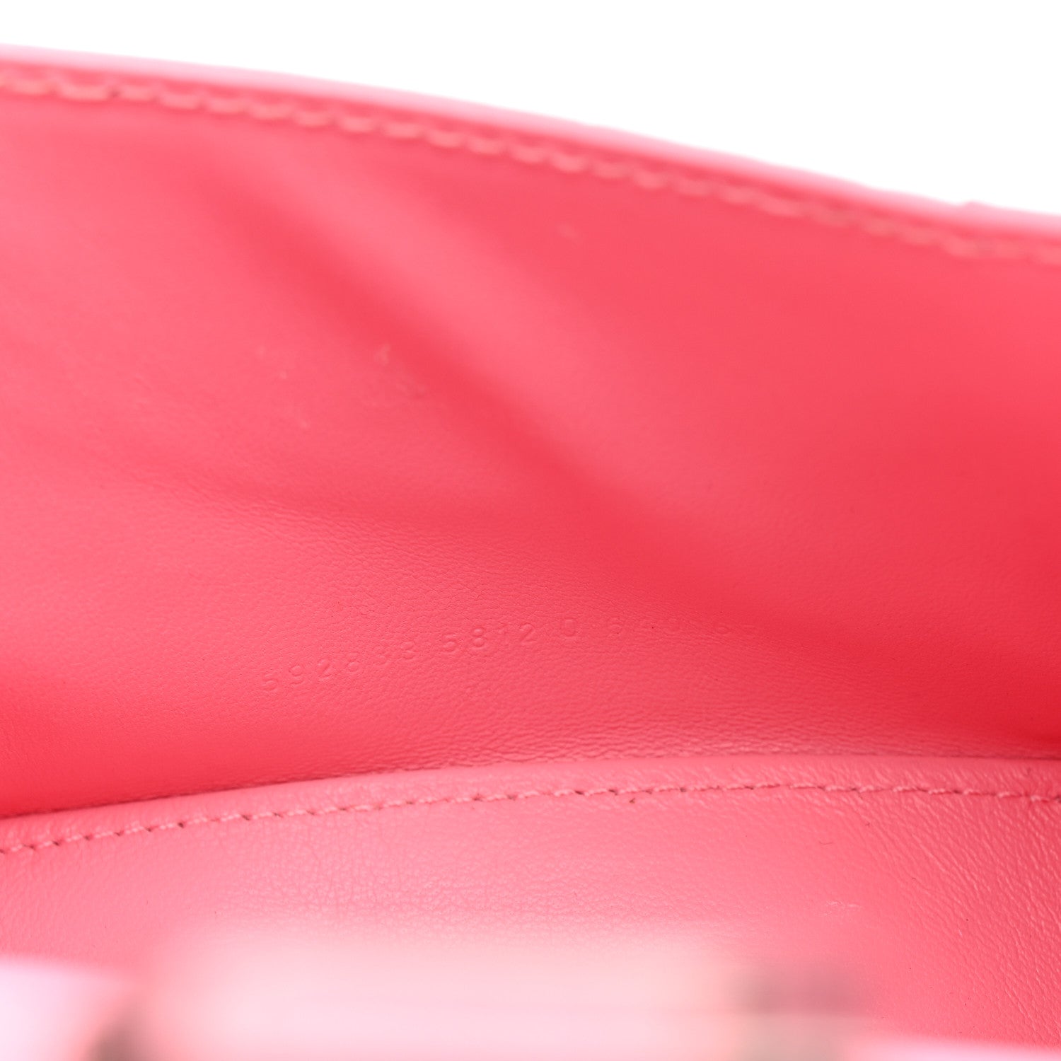 Balenciaga Shiny Calfskin Crocodile Embossed Hourglass Top Handle Bag XS Sweet Pink 8 of 14