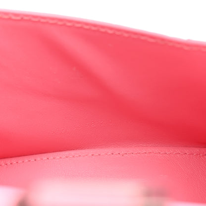 Balenciaga Shiny Calfskin Crocodile Embossed Hourglass Top Handle Bag XS Sweet Pink 8 of 14