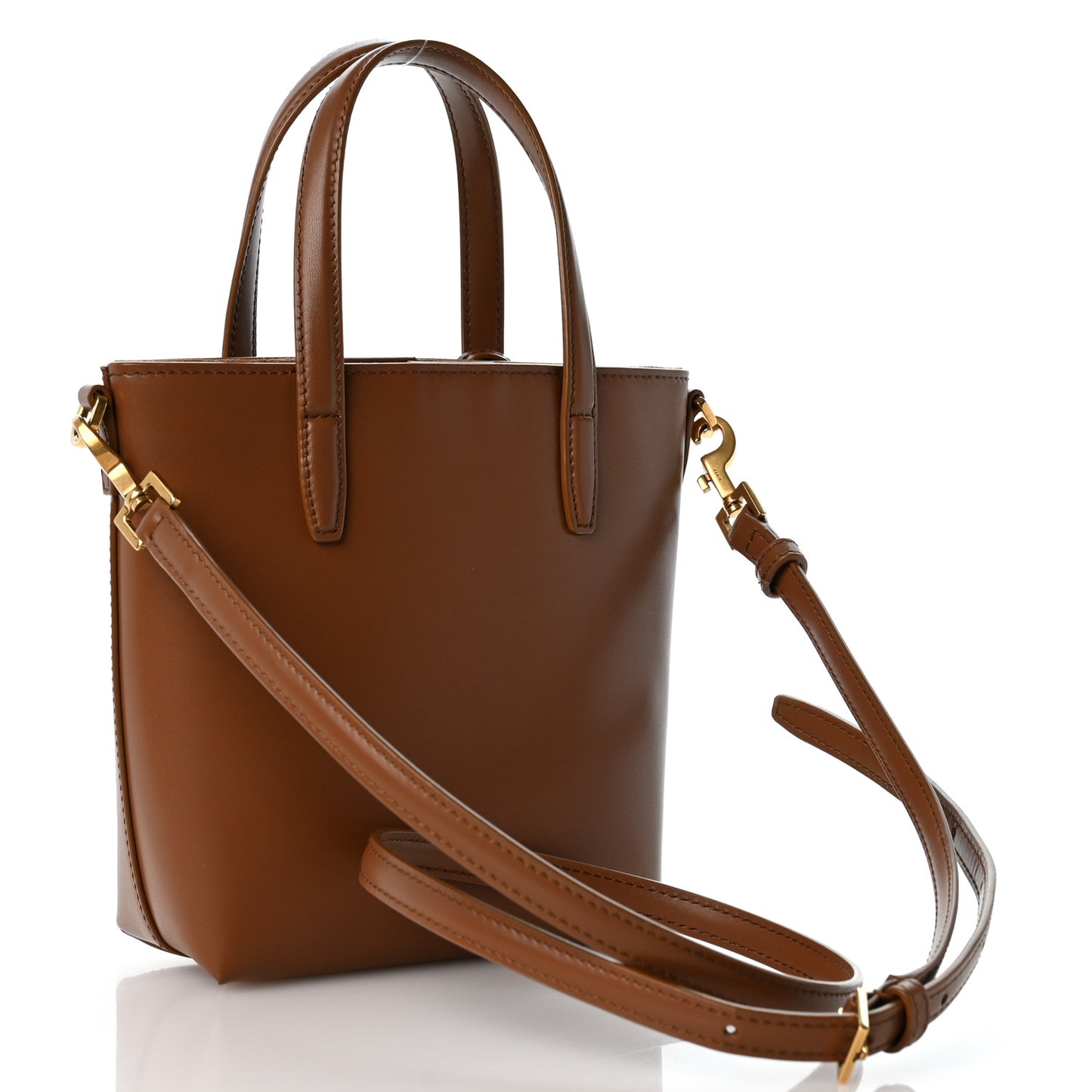 Box Lambskin Mini Toy Shopping Tote Fox