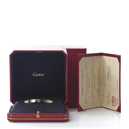 Cartier 18K Yellow Gold LOVE Cuff Bracelet 17 6 of 6