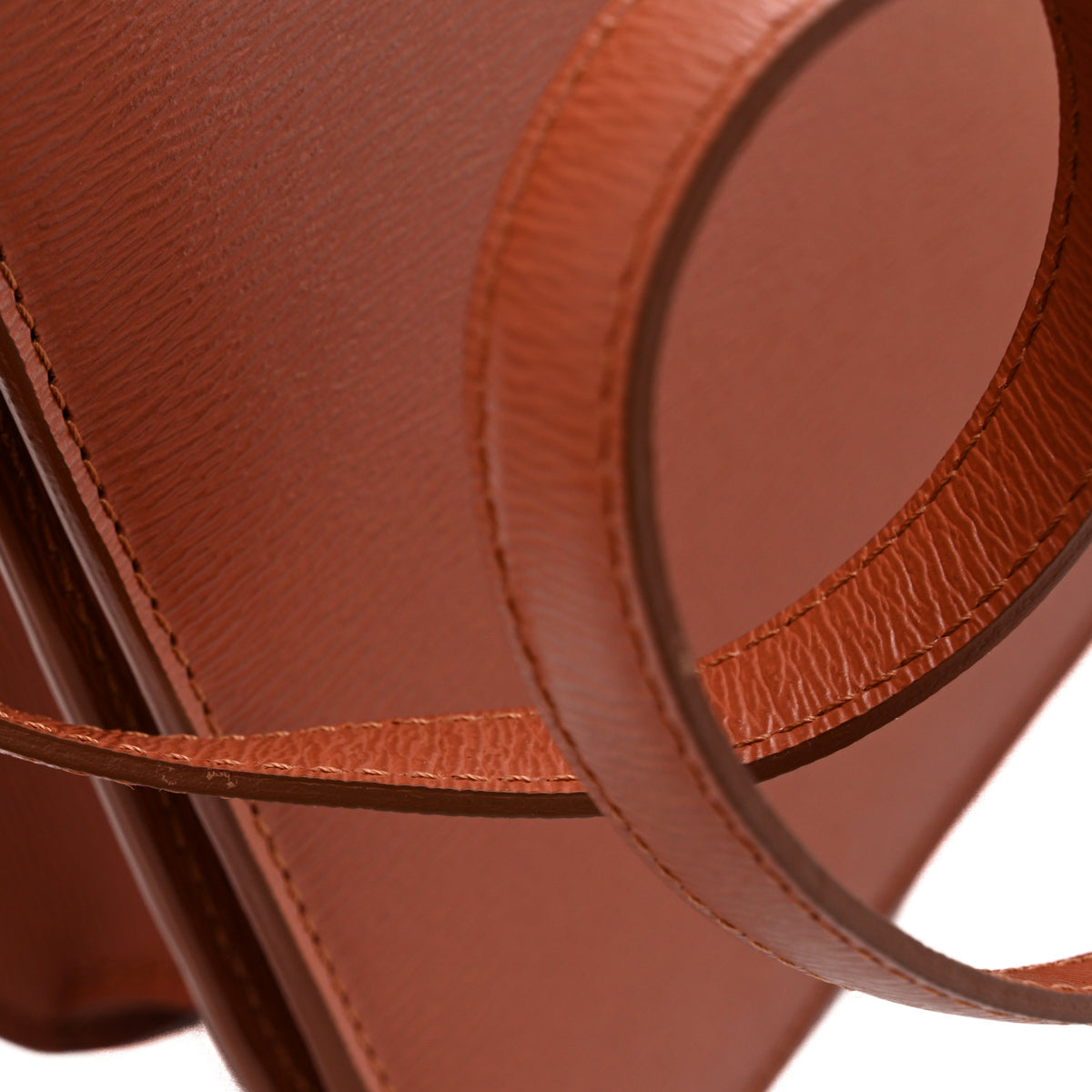 Liege Calfskin Medium Classic Box Flap Bag Terracotta