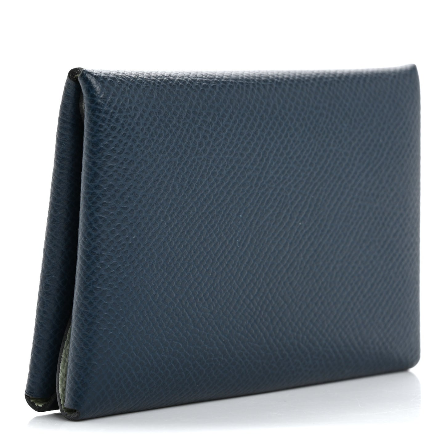Epsom Verso Calvi Duo Card Case Bleu De Prusse Vert Fizz