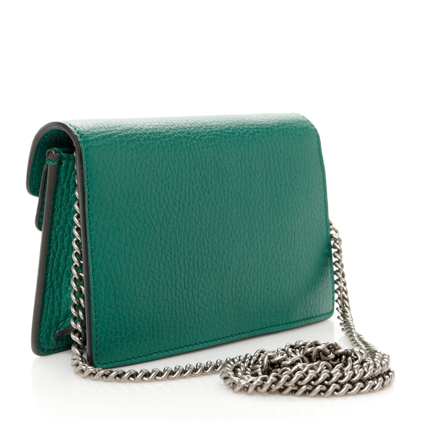 Dollar Calfskin Crystal Super Mini Dionysus Shoulder Bag Emerald