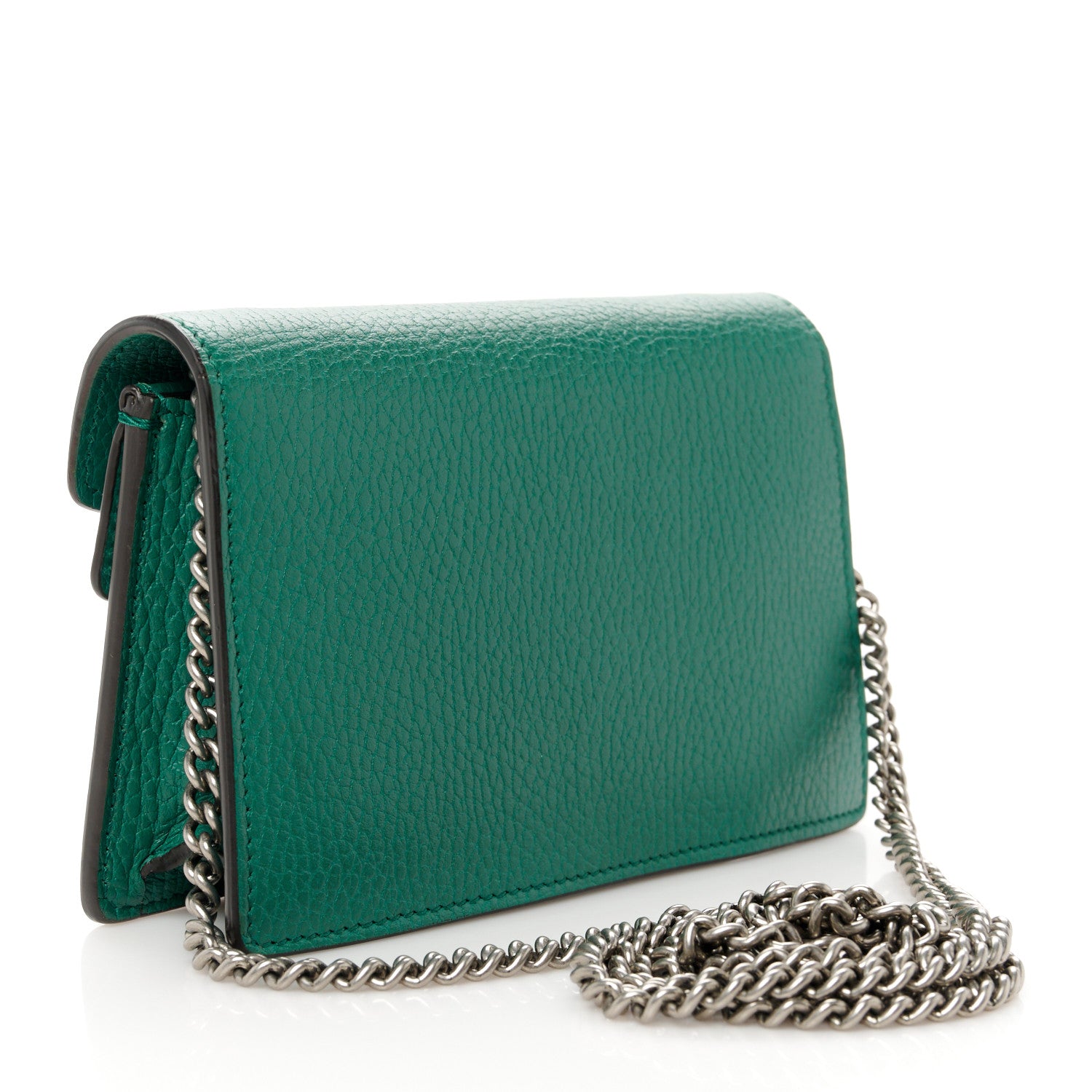 Gucci Dollar Calfskin Crystal Super Mini Dionysus Shoulder Bag Emerald 3 of 9