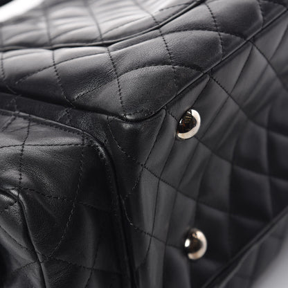 Chanel Calfskin Quilted Large Cambon Multipocket Reporter Black White 18 of 18